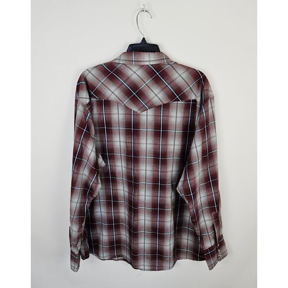 Wrangler Western Fashion Snap Shirt Mens Size XL XXL Pearl Snap Rodeo Cowboy - Picture 3 of 10